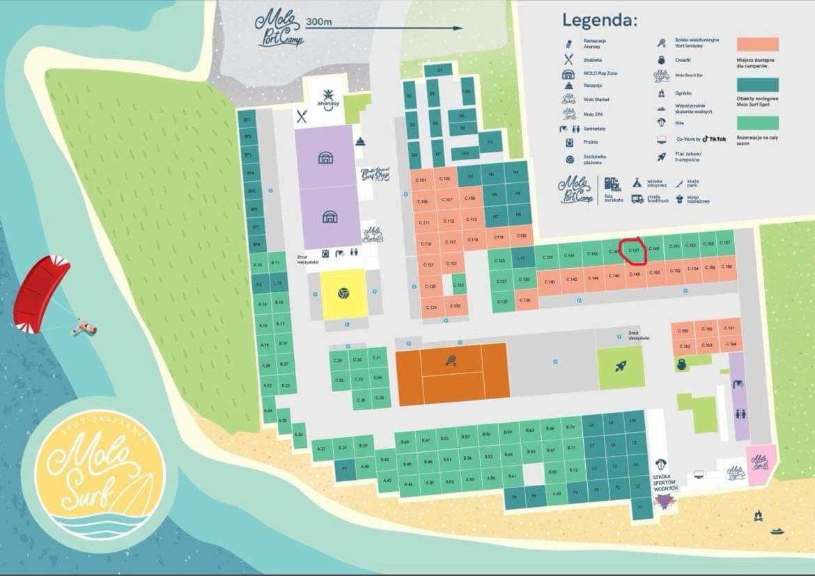 Przyczepa 2022 Molo Surf Villa Jastarnia Dış mekan fotoğraf
